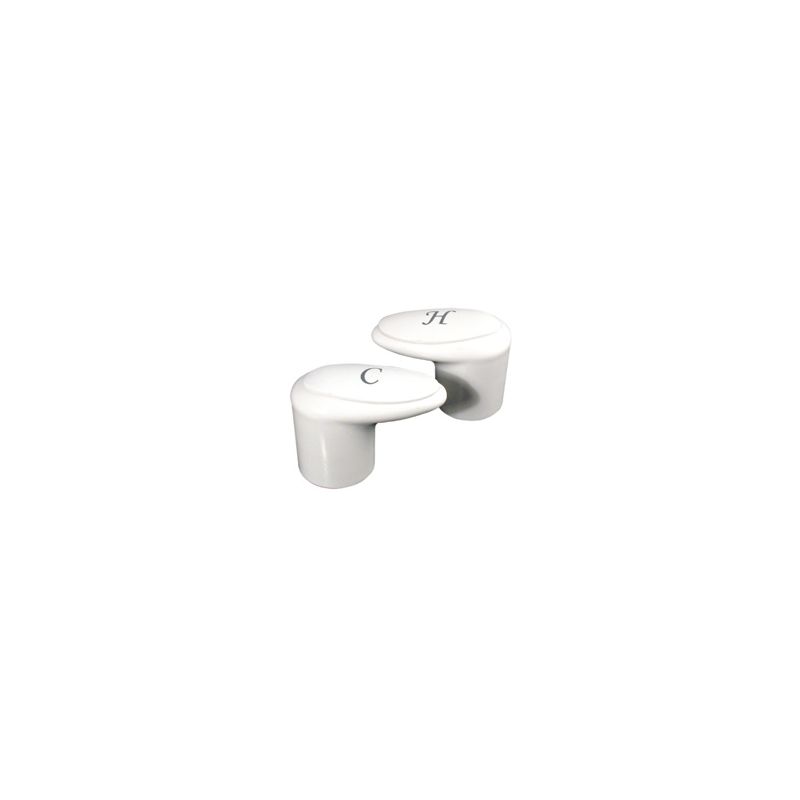Phoenix White Handles for Catalina Faucets - 9-R35-9HC