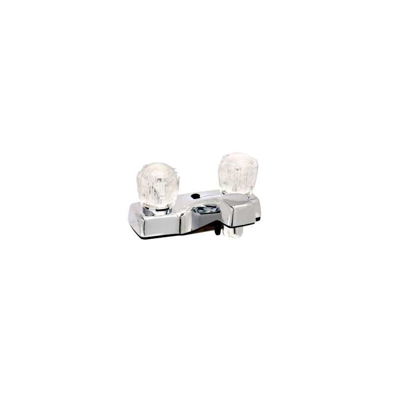 Phoenix Chrome Plastic Underbody Two Clear Acrylic Handled Lavatory Faucet - PF2 PF212303