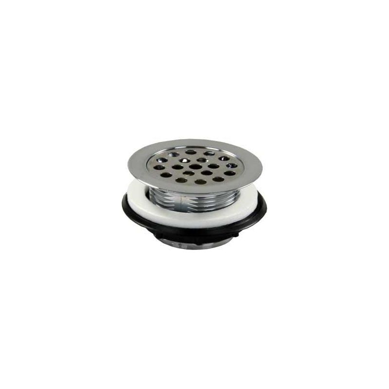 JR 2 Chrome Plastic Grid Shower Strainer - 95175