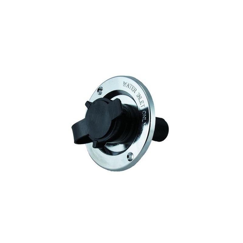 JR Products Chrome Plated Fresh Water Inlet Valve - 9690-200-023