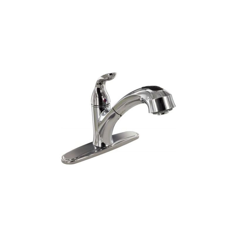 Phoenix Products Chrome Kitchen Faucet Single Lever Handle W/ Pullout Spout - PF PF231341