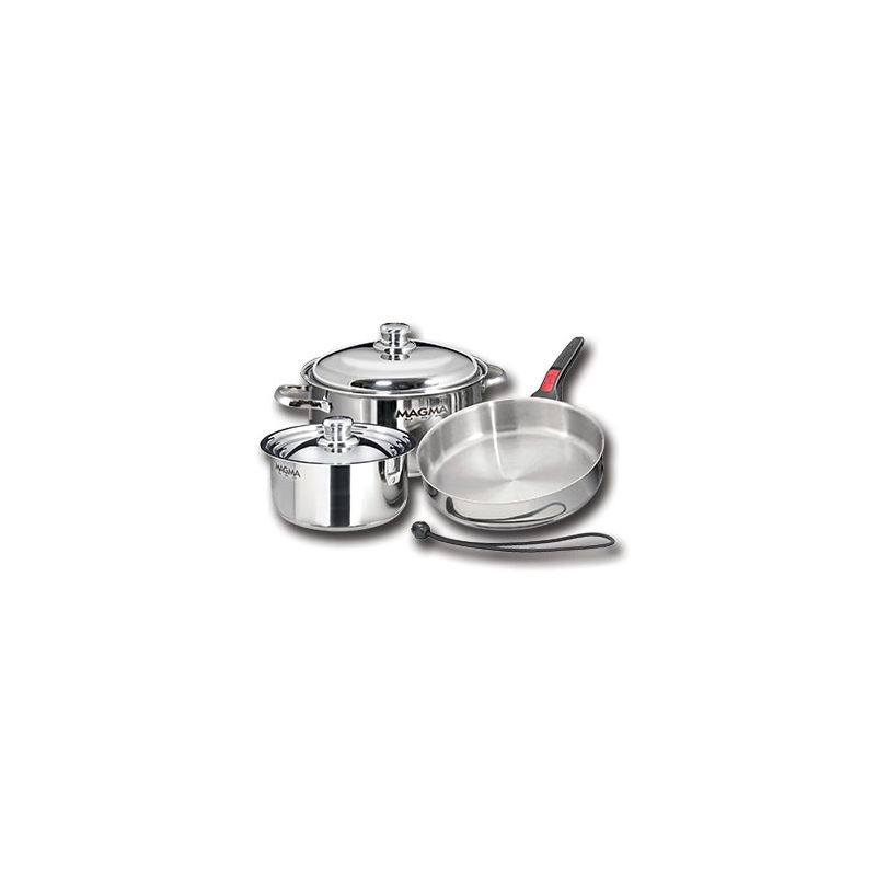 Magma 18-10 Stainless Steel Nesting Cookware 7-Piece Set - A10-362-IND