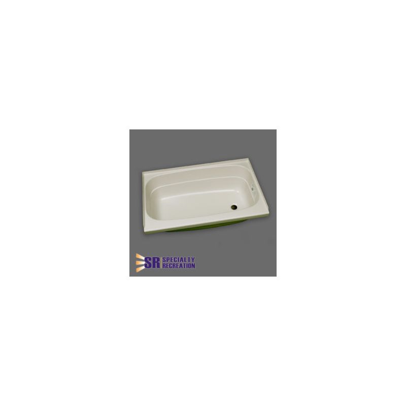 Specialty Recreation 40 x 24 x 11 Right Hand Drain Bathtub - Parchment - BT2440P