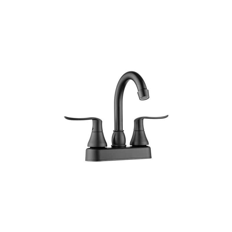 DURA Elegant Arc Spout Matte Black RV Bar Faucet - DF-PB155LH-MB