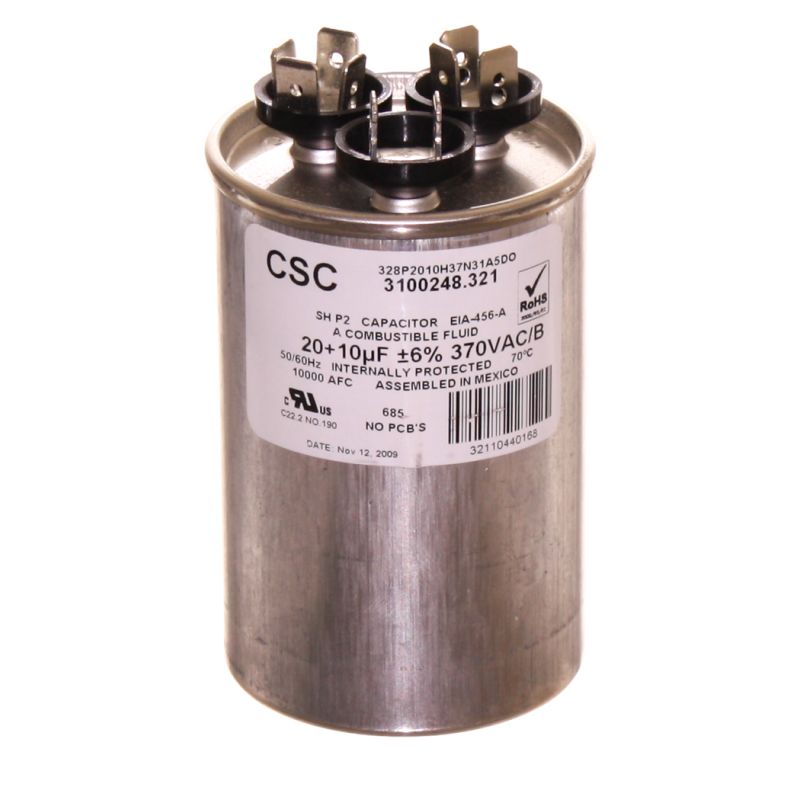 その他 WCCF Dometic A/C Capacitor 20/10 MFD - 3313107.028