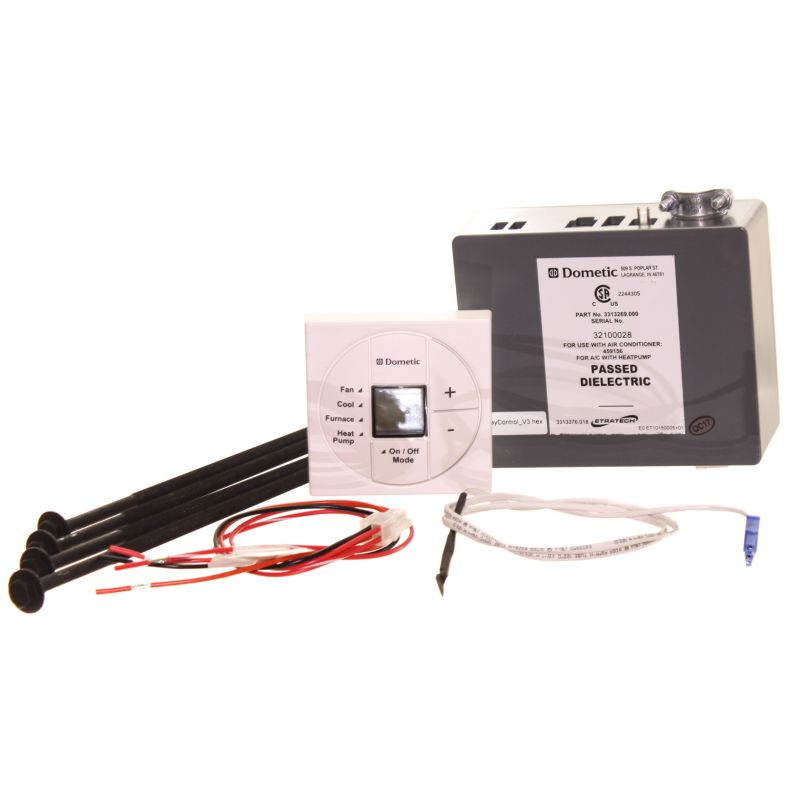 Dometic Polar White Single Zone Control Kit and LCD Thermostat for Heat Pump Mod