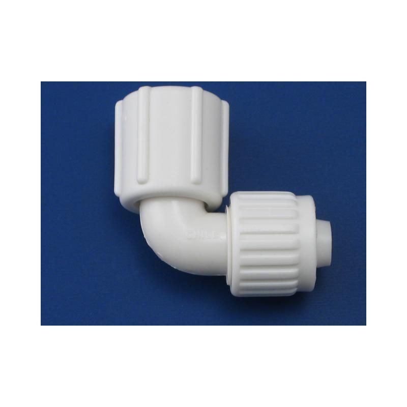 Flair-It 3/8 Flare x 1/2 FPT Swivel Elbow Adapter - 06817