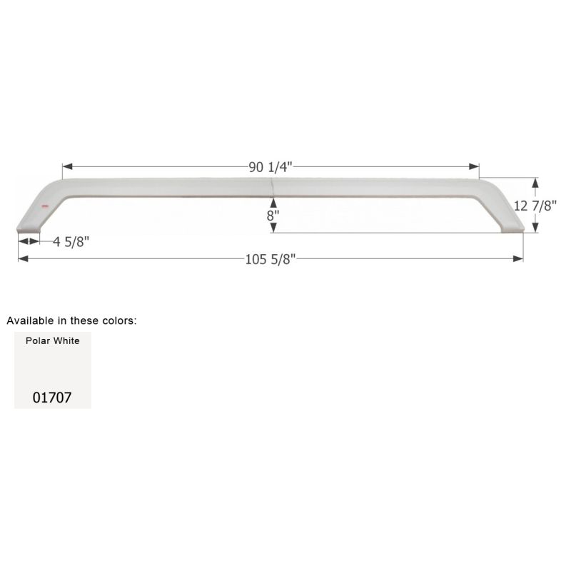 Icon Polar White Forest River Triple Axle Fender Skirt FS1707 - 01707