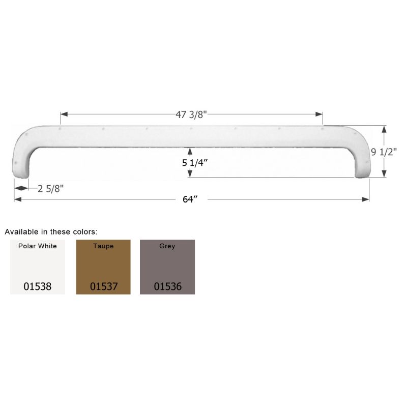 Icon Polar White Fleetwood Tandem 5th Wheel Travel Trailer Fender Skirt FS730 -