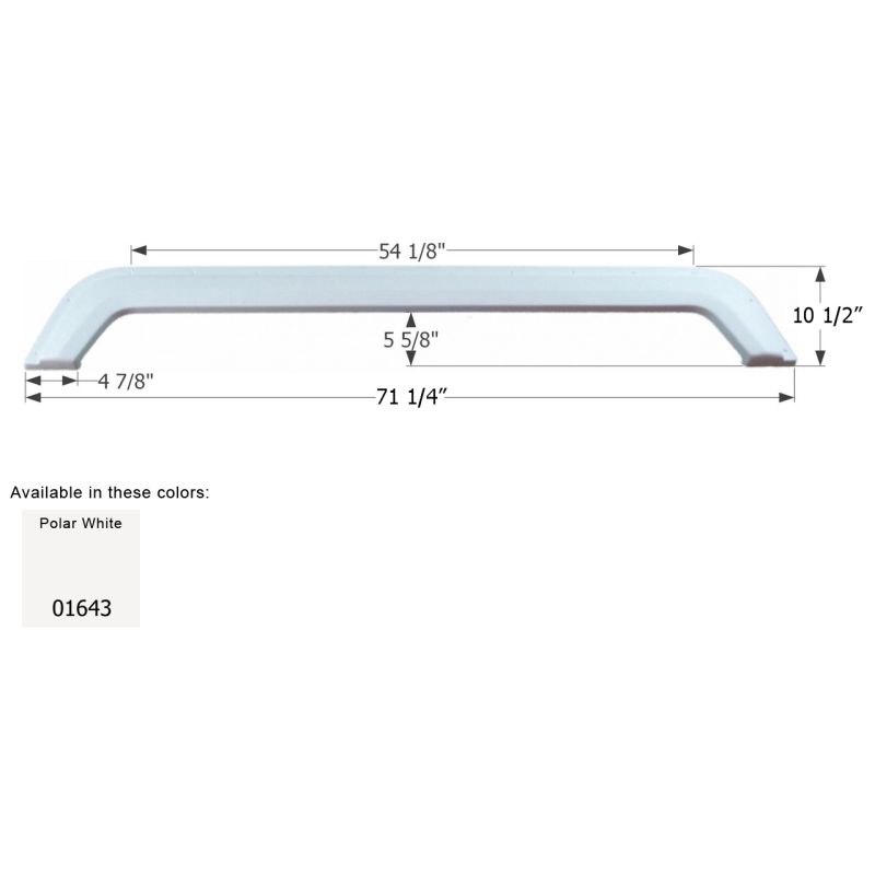 Icon Polar White Thor Citation Tandem 5th Wheel Travel Trailer Fender Skirt FS78