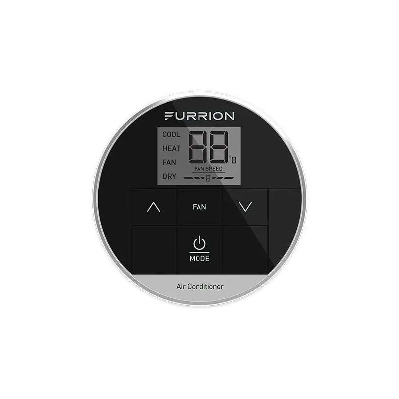 Furrion Chill Standard Single-Zone RV Wall Thermostat w/ 3 Fan Speeds - Black - FACW12SA-BL