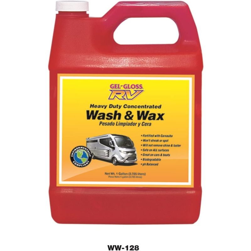 Gel-Gloss Heavy Duty RV Wash & Wax - 1 Gallon - WW-128