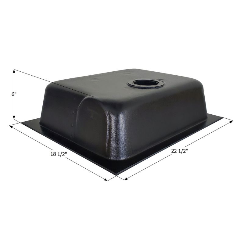 Icon HT630BSBD Bottom Drain 8 Gallon Toilet Mount Ready Holding Tank - 00437