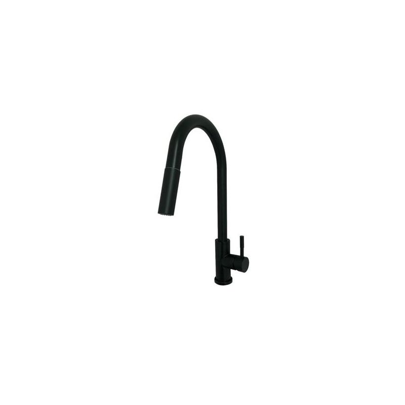 American Brass Black Matte Stainless Steel Single Lever Hi-Arc Pulldown Kitchen SL4000BMT-A