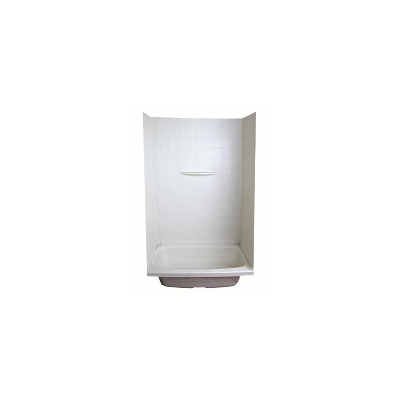 Lippert Components Better Bath 54 x 27 x 57 Bath/Shower Surround - White - 21040