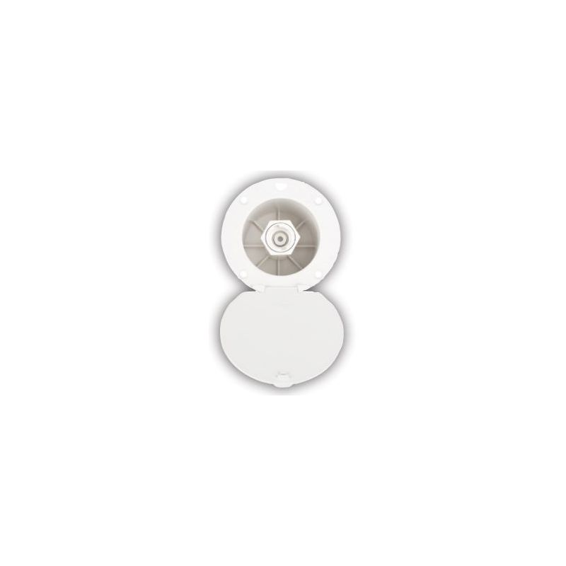 Dura Faucet White Exterior Spray Port - DF-SA184-WT