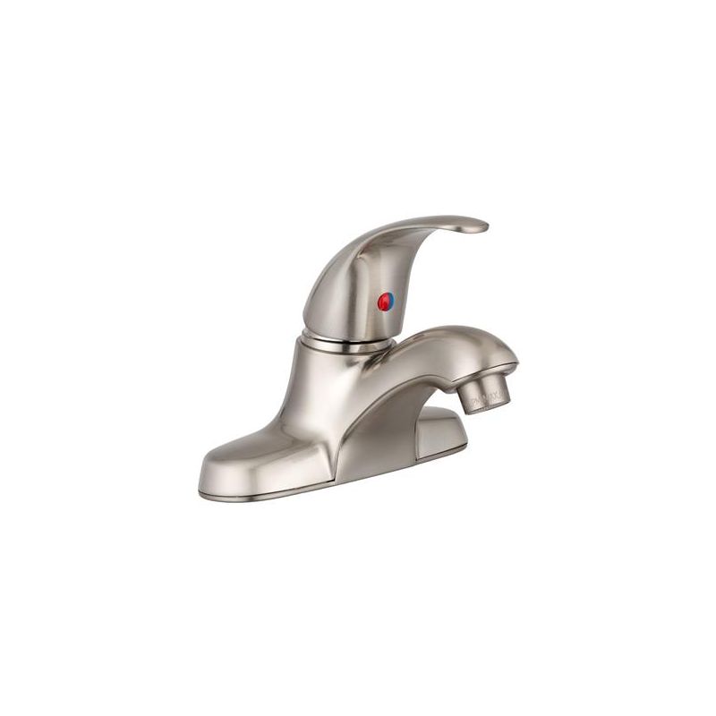 Dura Faucet Heavy Duty Nickel Single Lever RV Lavatory Faucet - DF-NML210-SN