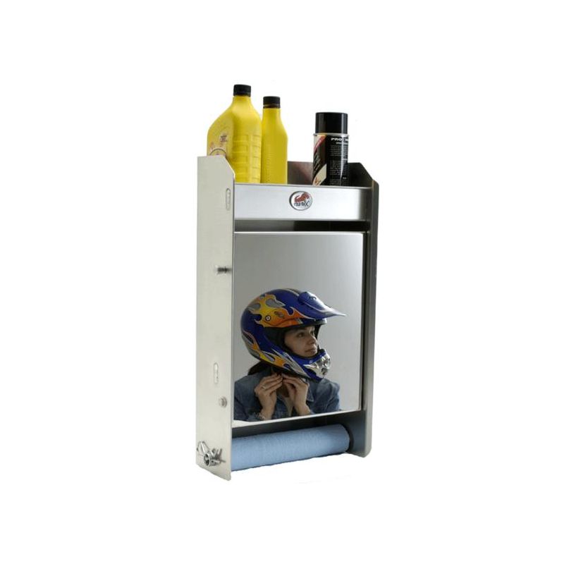 Tow-Rax Drill Mount Junior Storage Cabinet with Stainless Steel Folding Work Tra