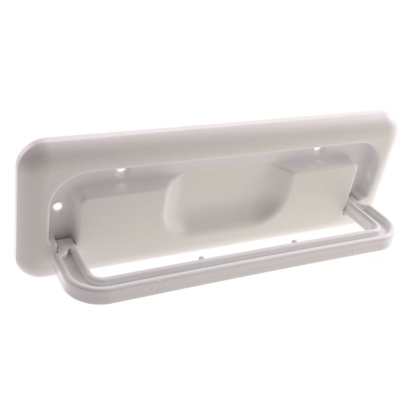 Colapsable Button Rod JR Products Collapsible White Plastic Clothes Hanger Rod - 04302
