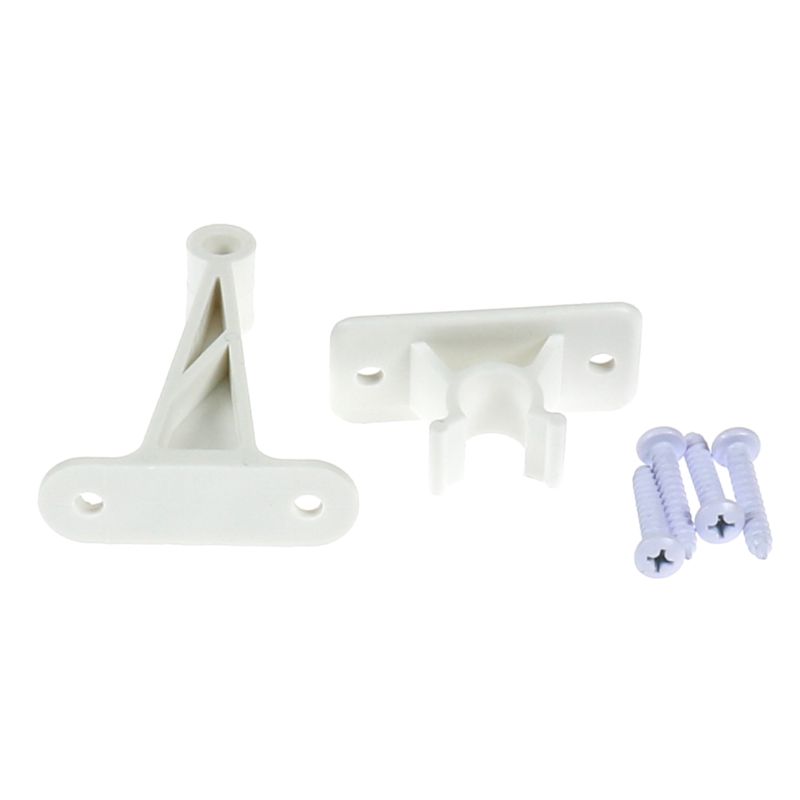 JR Products Polar White 3 Long C-Clip Door Catch - 10204