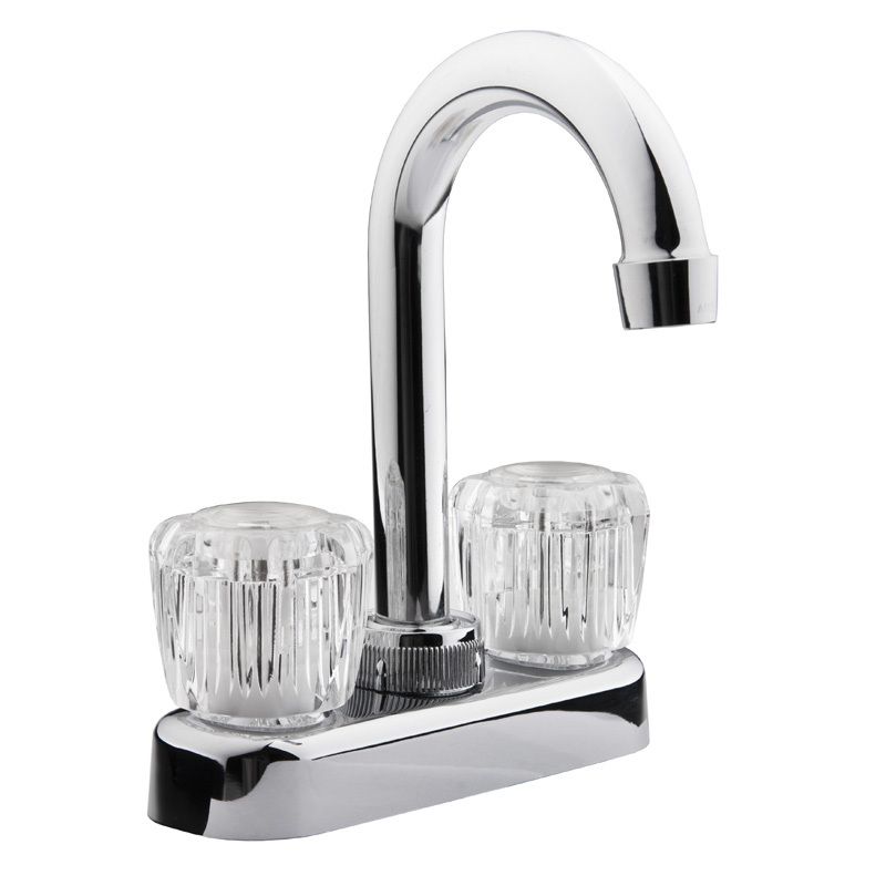 DURA Clear Knobs Chrome RV Bar or Lavatory Faucet - DF-PB150A-CP