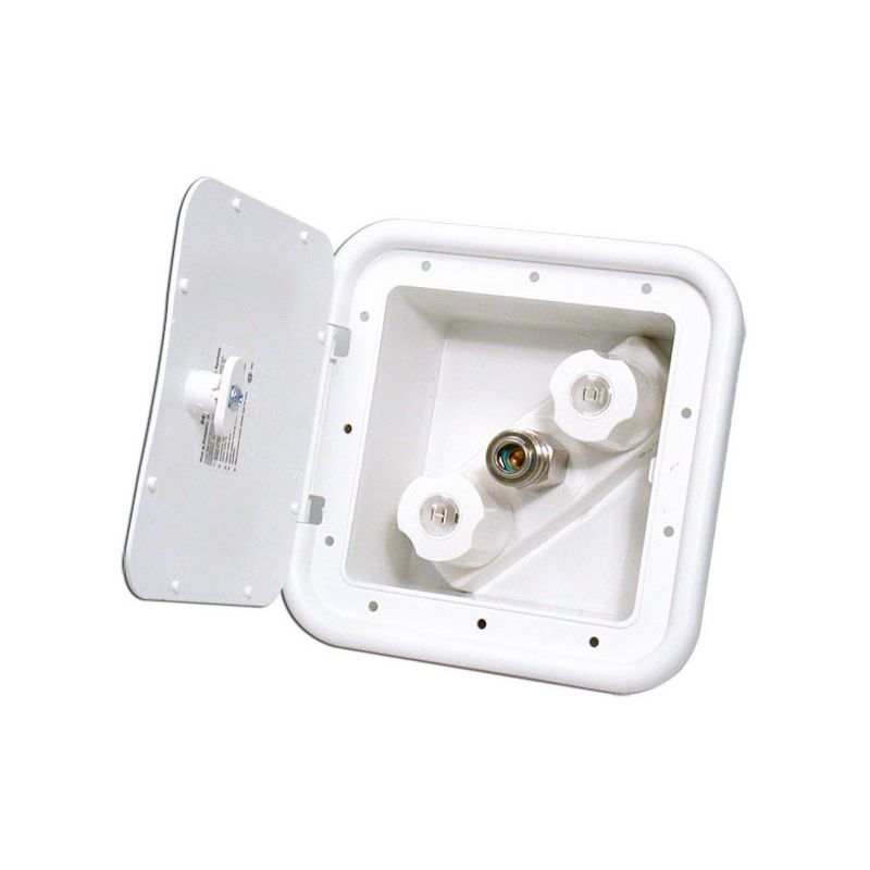 Phoenix Faucets Exterior Spray Port Outlet Box in White - PF247201