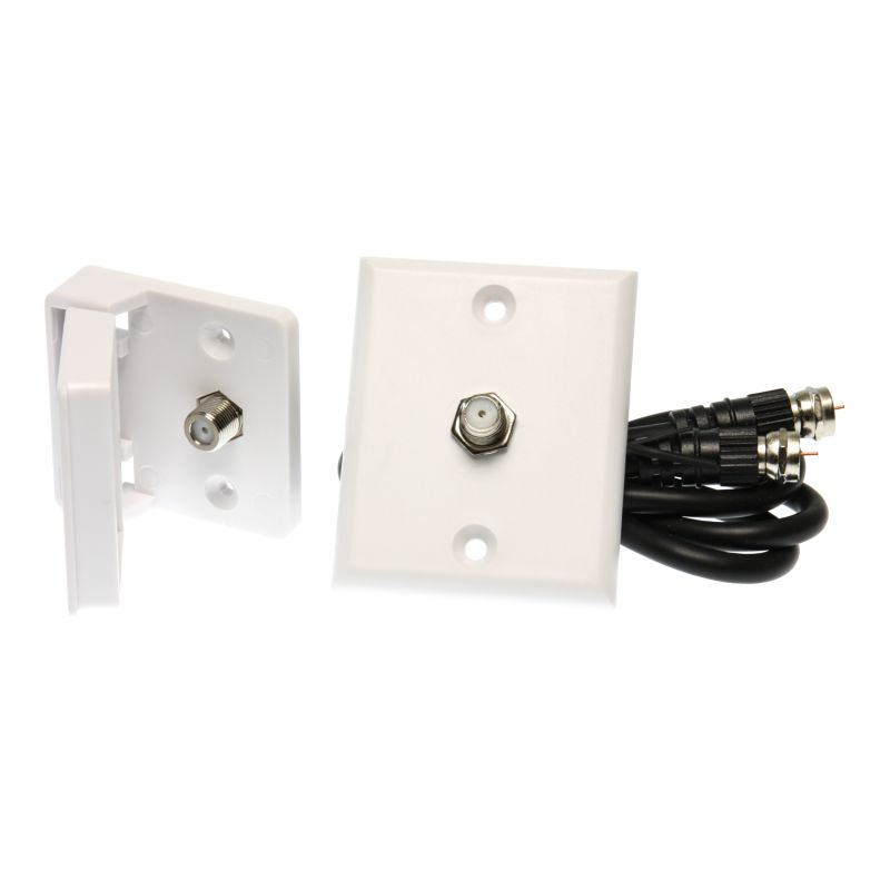 Prime Products Polar White Weatherproof Cable TV Lead-In Kit - 08-6215