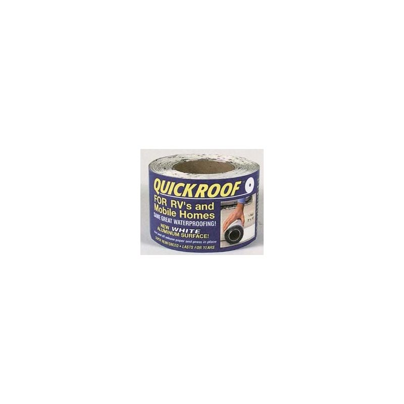 Quick Roof 6 x 25' White/Black Back Roof Repair - WQR625