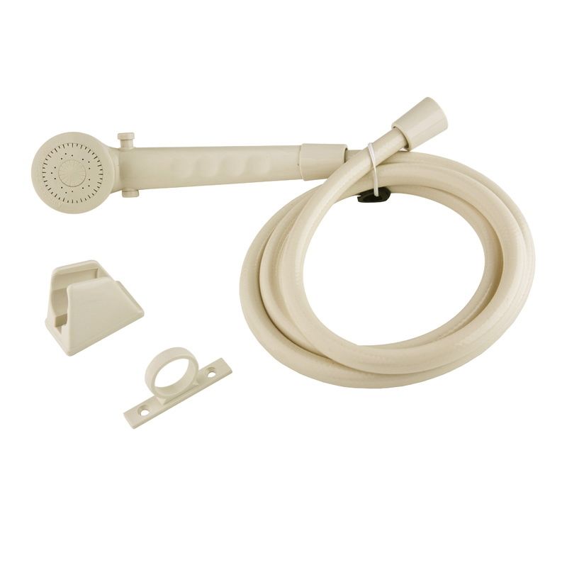DURA Bisque Parchment RV Shower Head & Hose Kit - DF-SA130-BQ
