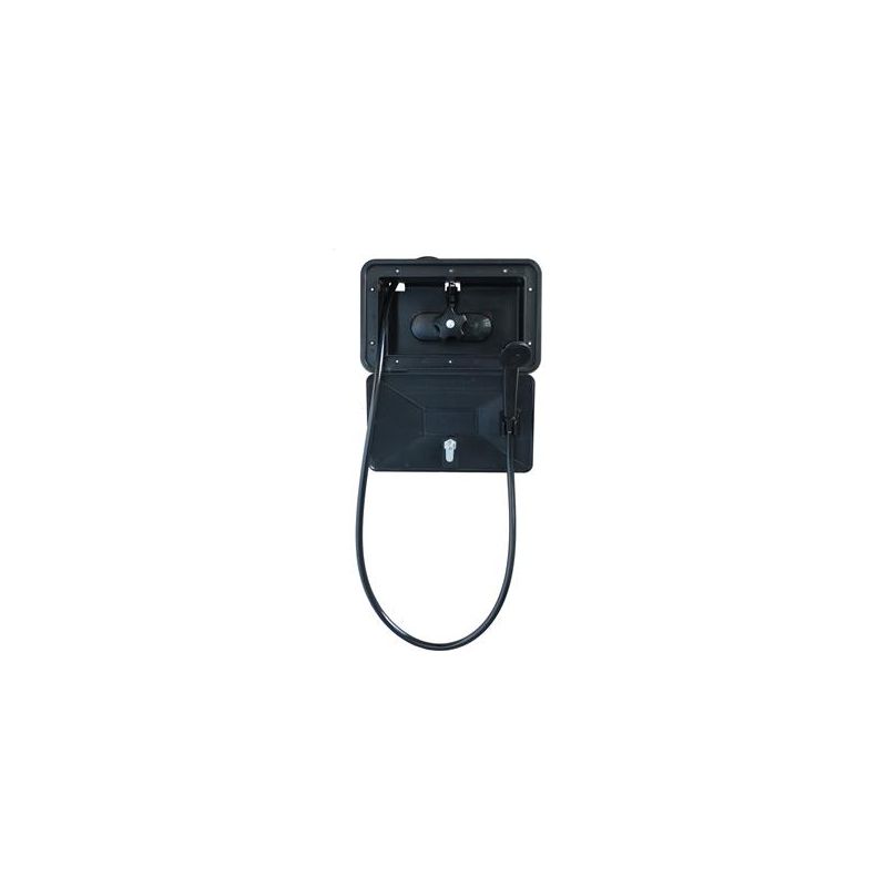 Empire Brass Black Exterior RV Shower Box w/ Single Lever - SHWRBOX-1-BLK