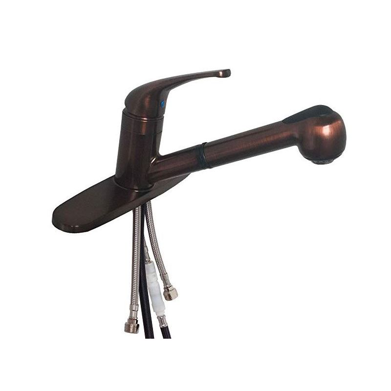American Brass Company Oil Rubbed Bronze Single Lever Pull-Out Kitchen Faucet wi SL1000ORB