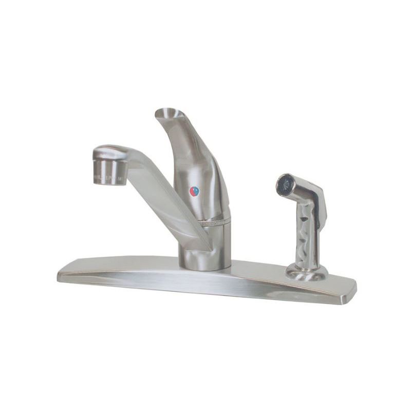 American Brass Company Chrome Single Handle Deck Mount Spray Kitchen Faucet - SL SL801F-3