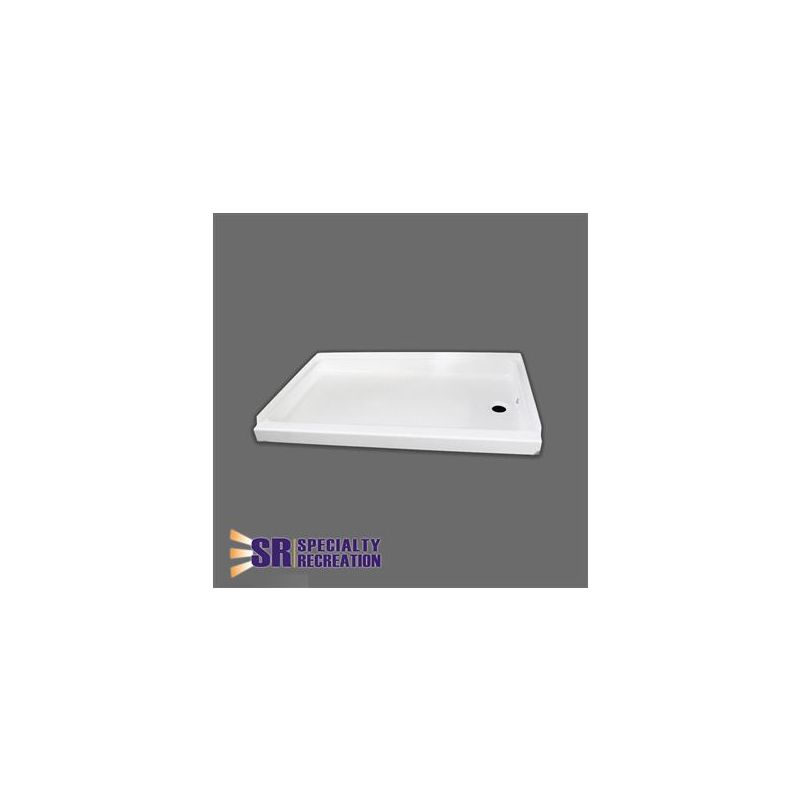 Specialty Recreation 32 x 24 Right Hand Drain Shower Pan - White - SP2432WR