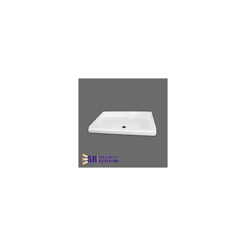 Specialty Recreation 38 x 24 Front Center Drain Shower Pan - White - SP2438WC