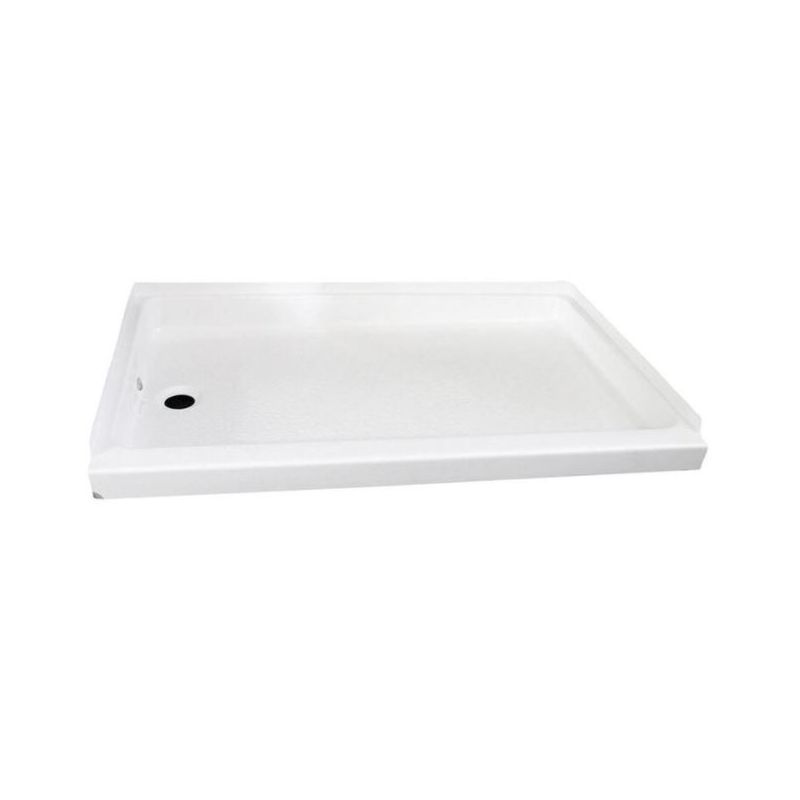 Specialty Recreation 40 x 24 Left Hand Drain Shower Pan - Parchment - SP2440PL