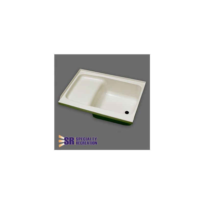 Specialty Recreation 40 x 24 x 12 Step Bathtub w/ Right Hand Drain - Parchment - ST2440PR