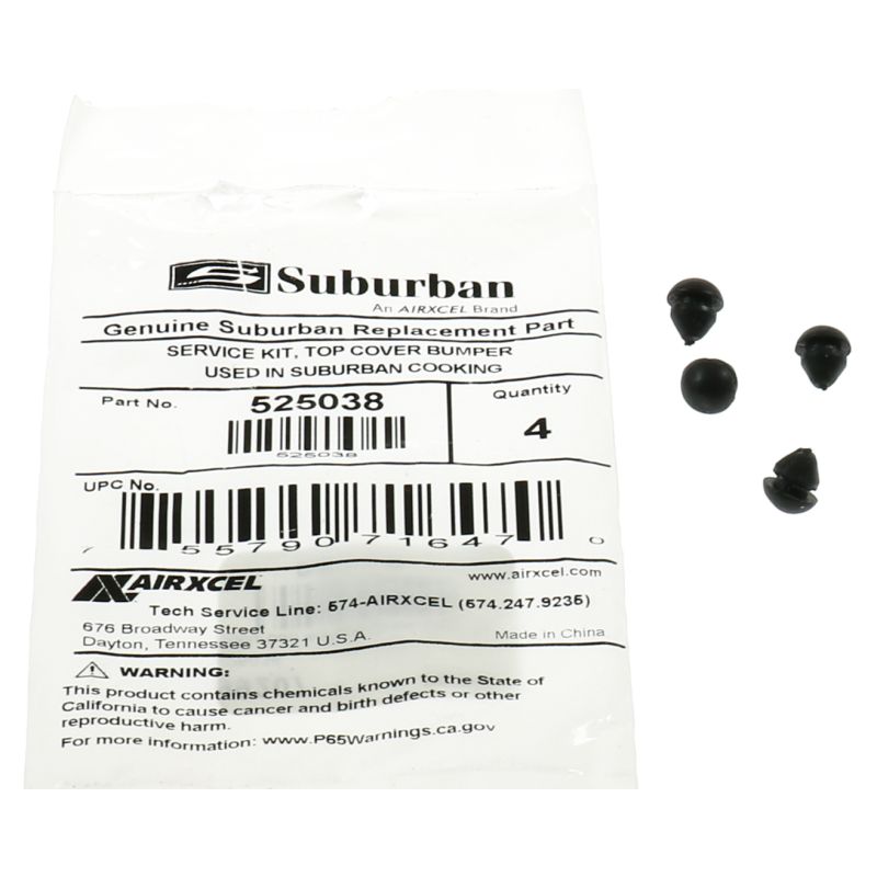 Suburban 4-Pack Oven Door Bumpers - 525038