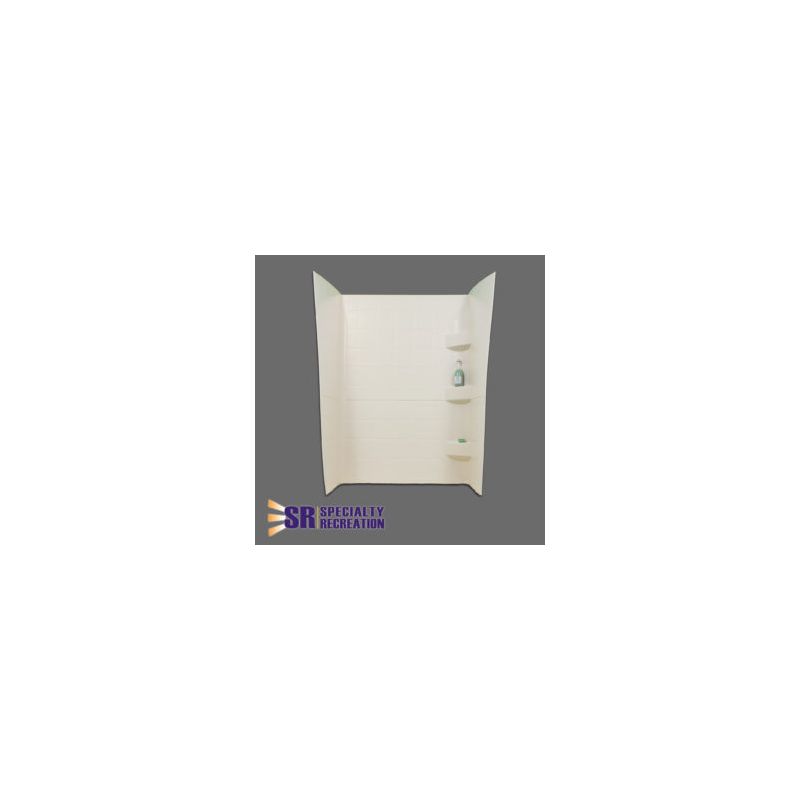 Specialty Recreation 24 x 32 x 66 Bath/Shower Surround - Parchment - SW2432P