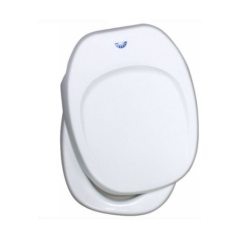 Thetford Aqua Magic IV Hand Flush Parchment Seat and Cover Assembly - 36787