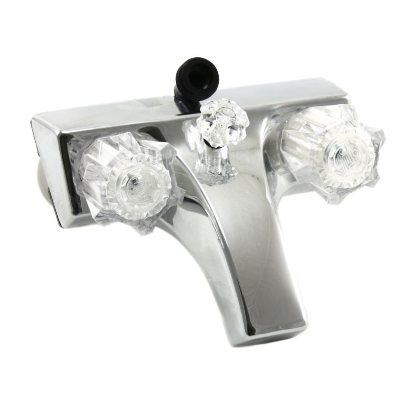 Utopia Chrome Lav-A-Shower Faucet with Clear Handles - 20373207