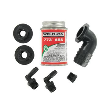 Valterra 1-1/4" 90° Barbed Elbow Water Fill Kit