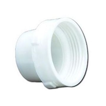 Barker 3" Straight Threaded Sewer Hose Adapter (A)