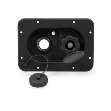Camco Black Recessed Gravity & City Water Fill