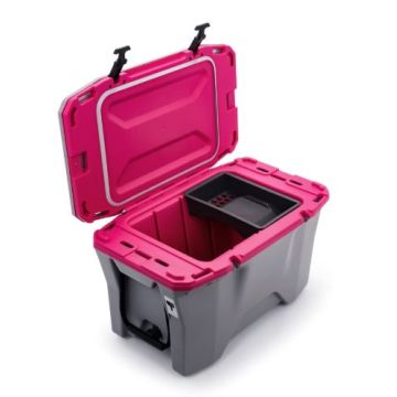Camco Currituck 30 Quart Gray/Magenta Cooler