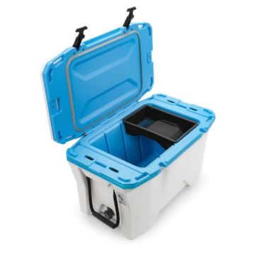 Camco Currituck 30 Quart Premium College Football Color Cooler White & Cyna