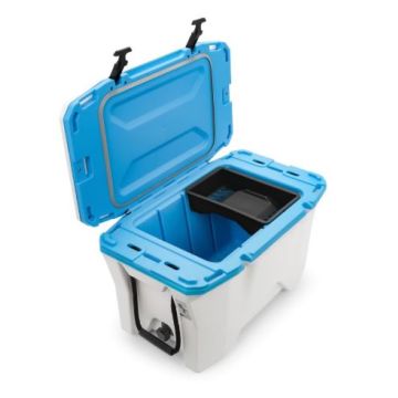 Camco Currituck 50 Quart Premium College Football Color Cooler White & Cyna 