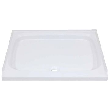 Lippert Components Better Bath 32" x 24" Front Center Drain Shower Pan - White