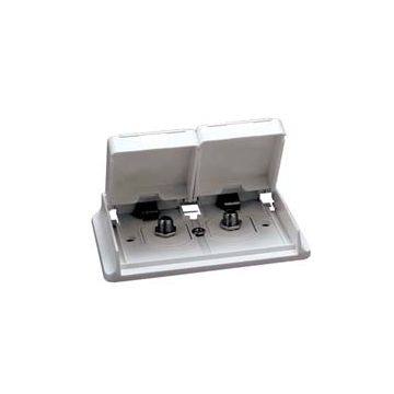 Prime Products Colonial White Dual Outdoor TV Outlet