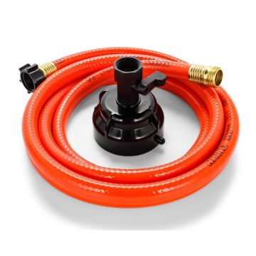 Camco RhinoFlex 10’ Clean Out Hose w / Rinser Cap