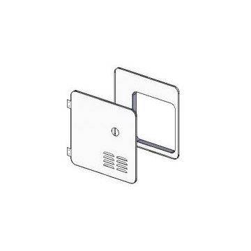 Girard New Generation Hinged Door/Flange Assembly for a 10 or 12 Gal Atwood or Suburban Retrofit